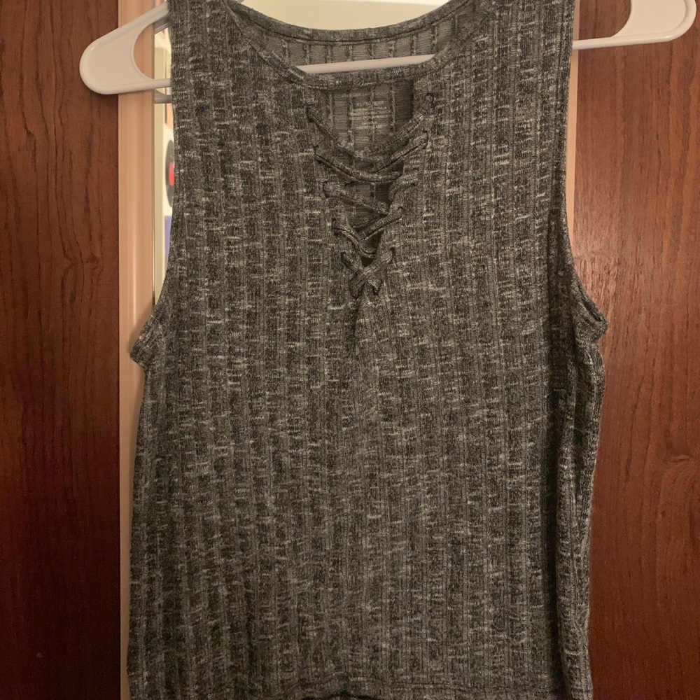 Grey American Eagle crop top